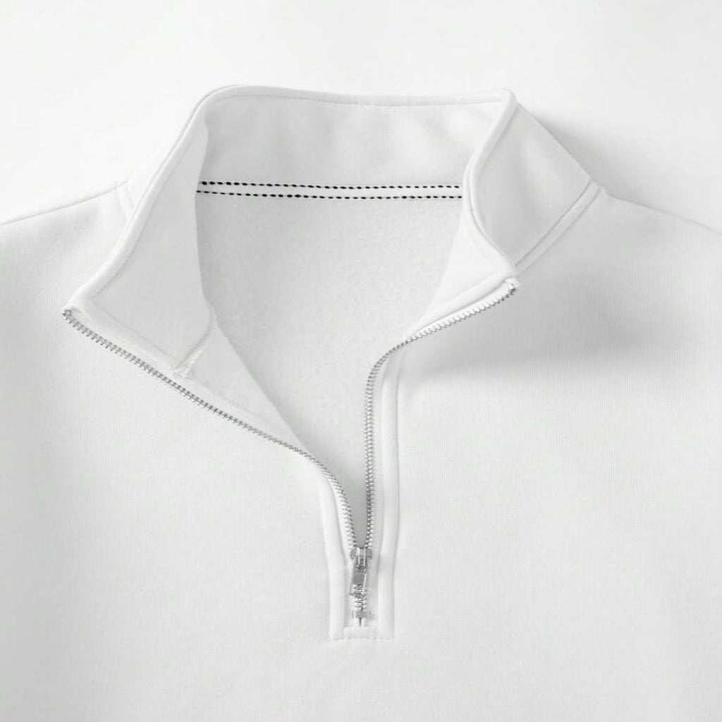 Classico White Quarter Zip