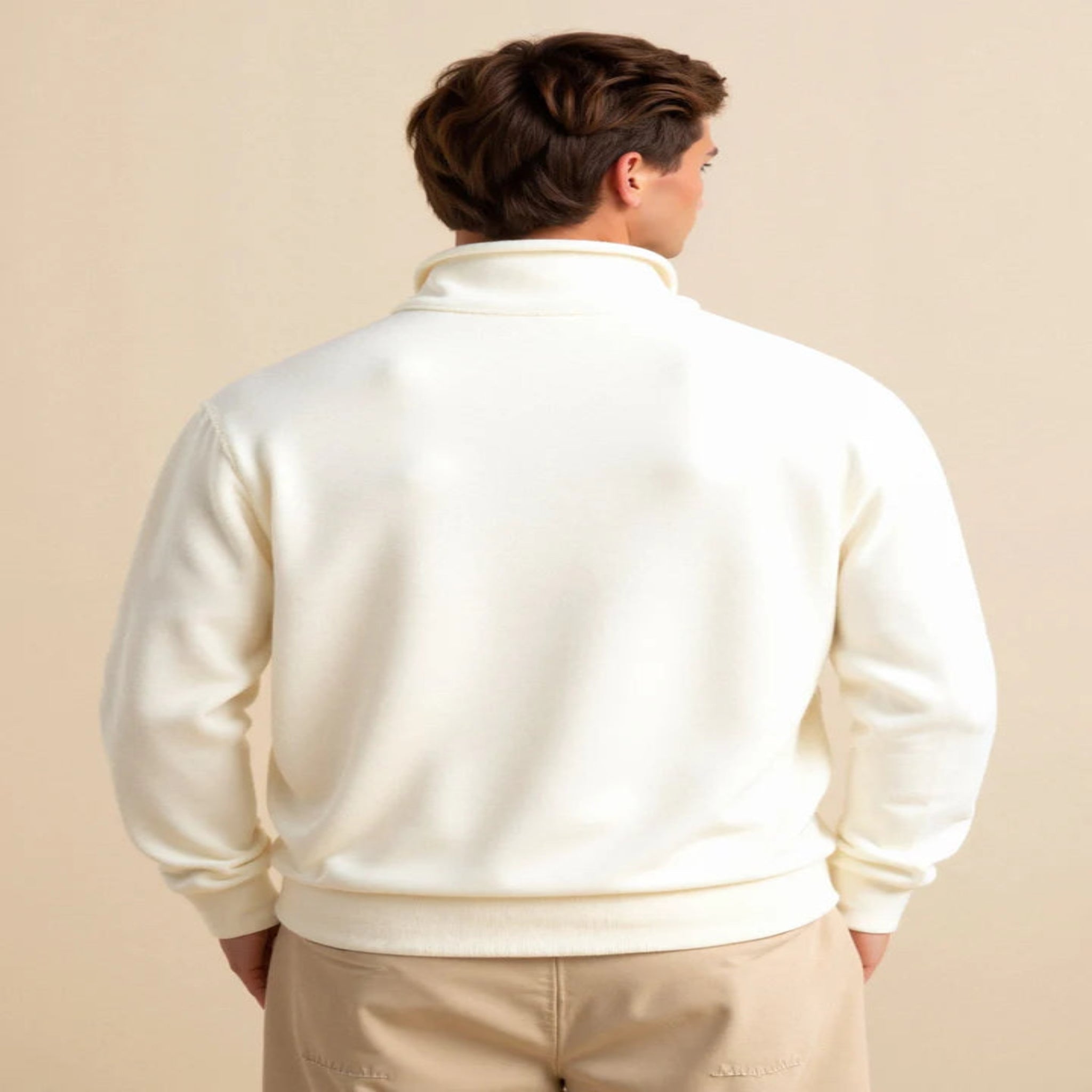 Classico White Quarter Zip